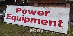 Large vintage Power Equipment Sign 9ftx3ft husqvarna chain saw stihl dewalt