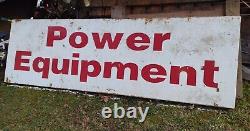 Large vintage Power Equipment Sign 9ftx3ft husqvarna chain saw stihl dewalt