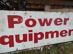 Large vintage Power Equipment Sign 9ftx3ft husqvarna chain saw stihl dewalt