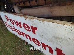 Large vintage Power Equipment Sign 9ftx3ft husqvarna chain saw stihl dewalt