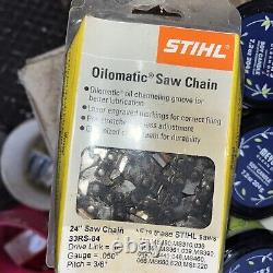 Lot Of 11 Used Chain Saw Chains 24 MS391 Stihl