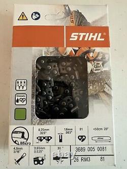 Lot of 4 Stihl Genuine OEM Chain Saw Chain 3689-005-0081 BRAND NEW