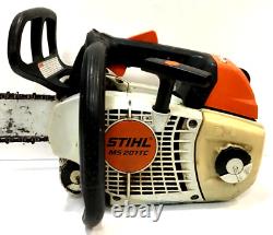 (MA3) Stihl MS 201TC Top Handle Gas Chainsaw 35cc 14 Bar