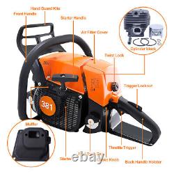 MS380 72cc Top Handle Chainsaw Gas Power Head For Stihl MS381 Fit 24/36in Bar