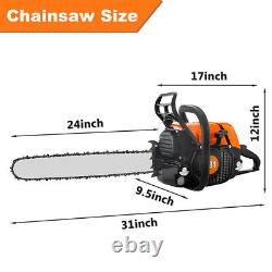 MS381 with 24'' Bar Chain 72cc Top Handle Chainsaw Gasoline Power For Stihl 038
