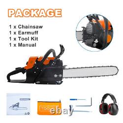 MS381 with 24'' Bar Chain 72cc Top Handle Chainsaw Gasoline Power For Stihl 038