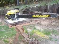Mcculloch sp125 125 cp pro vintage chainsaw kart 797 790 36 in bar 101b stihl