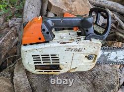 NICE! STIHL MS201t Gas Arborist Top Handle Climbing Chainsaw with Used Bar & Chain