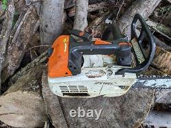 NICE! STIHL MS201t Gas Arborist Top Handle Climbing Chainsaw with Used Bar & Chain