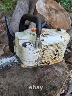 NICE! STIHL MS201t Gas Arborist Top Handle Climbing Chainsaw with Used Bar & Chain