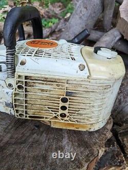 NICE! STIHL MS201t Gas Arborist Top Handle Climbing Chainsaw with Used Bar & Chain