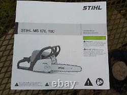 New Stihl Ms 170 Chainsaw With 16 Bar & Chain & Accessories #53