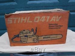Nos Stihl 041av Super Chainsaw In Box New 041 Muscle Saw
