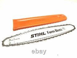 OEM STIHL MS 271 Farm Boss Chainsaw Saw 20 Bar, Chain, Bar Cover #3003 812 6821