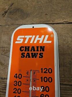 Original Stihl Chainsaw Thermometer Sign 1960s 16 Hardware Store Paint