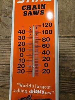 Original Stihl Chainsaw Thermometer Sign 1960s 16 Hardware Store Paint