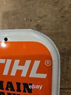 Original Stihl Chainsaw Thermometer Sign 1960s 16 Hardware Store Paint