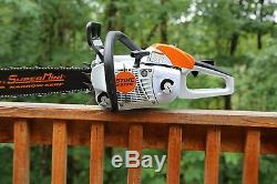 PILTZ Stihl MS201C HOT SAW 20 inch Cannon bar and Chain Perfect CHAINSAW