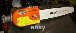 Preowned OEM POLE SAW GEARHEAD +12 inch Bar and Chain STIHL HT 4138 and others