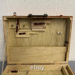 Rare Stihl Oilomatic Chiansaw Chain Guide Diagram With Wood Case 3800-003-6500