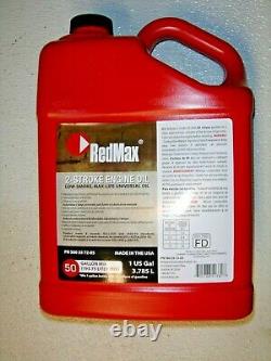 RedMax 4pc 1 gallon jugs 2-cycle trimr blower universal FD 501 ratio oil SAVE