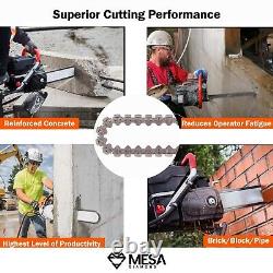 SET of Concrete Chainsaw Chain MIA Fit for ICS, Husqvarna, STIHL MESA DIAMOND