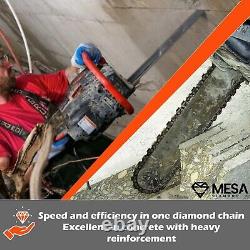 SET of Concrete Chainsaw Chain MIA Fit for ICS, Husqvarna, STIHL MESA DIAMOND