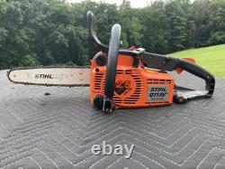 STIHL 011AV Electronic, Non Quickstop Used Running Chainsaw, 12-inch Bar