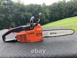 STIHL 011AV Electronic, Non Quickstop Used Running Chainsaw, 12-inch Bar