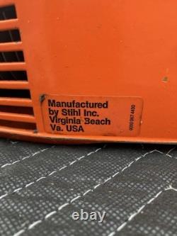 STIHL 011AV Electronic, Non Quickstop Used Running Chainsaw, 12-inch Bar