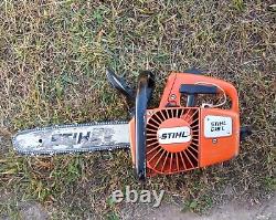STIHL 015 L Arborist Top Handle Chainsaw With Bar Chain and Case 015L