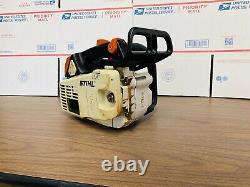 STIHL 020T Top Handle Arborist Chainsaw Powerhead Nice & Runs But Bearing Bad