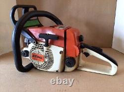 STIHL 024 Chainsaw Powerhead Only. RUNS. 190 PSI Compression Red Lever FREE SHIP