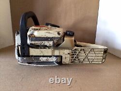 STIHL 024 Chainsaw Powerhead Only. RUNS. 190 PSI Compression Red Lever FREE SHIP