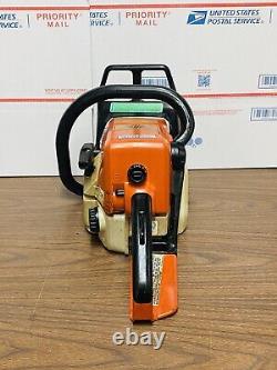 STIHL 025 Chainsaw Powerhead 45cc Project Starts Up Good Comp Read Notes