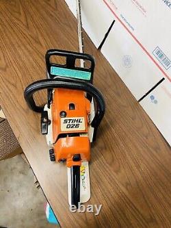 STIHL 026 Chainsaw Nice Running 49cc Gas Powered Saw With 20 Bar / Chain