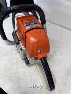 STIHL 028 AV Red Lever Chainsaw 16 Bar & Chain Runs and Cuts Like It Should