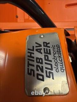 STIHL 028 AV Super Chainsaw in good working condition FREE SHIPPING
