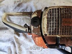 STIHL 028 AV WOOD BOSS CHAINSAW with Bar and Chain Runs Great lots of compression