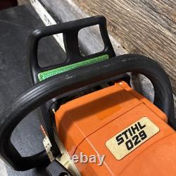 STIHL 029 Chainsaw With 18 Bar Fires Up Runs STIHL 029 Chainsaw With 18 Bar Fires Up Runs