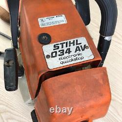 STIHL 034AV Electronic Quickstop Chainsaw with20 Bar, Tools and Chain Cover