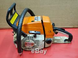 STIHL 034 CHAINSAW 57cc CHAIN SAW SEIZED BAD HANDDLE SOME GOOD PARTS WS 135