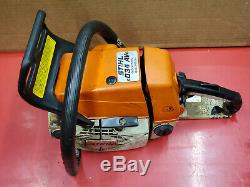 STIHL 034 CHAINSAW 57cc CHAIN SAW SEIZED BAD HANDDLE SOME GOOD PARTS WS 135