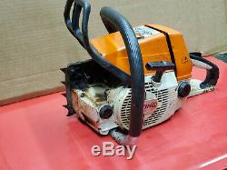 STIHL 034 CHAINSAW 57cc CHAIN SAW SEIZED BAD HANDDLE SOME GOOD PARTS WS 135