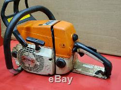 STIHL 034 CHAINSAW 57cc CHAIN SAW SEIZED BAD HANDDLE SOME GOOD PARTS WS 135