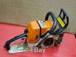 STIHL 034 CHAINSAW 57cc CHAIN SAW SEIZED BAD HANDDLE SOME GOOD PARTS WS 135