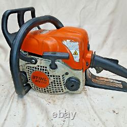 STIHL CHAINSAW, MODEL MS170, HAS SPARK, COMPRESSION, CARB TEST's GOOD (1)