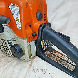 STIHL CHAINSAW, MODEL MS170, HAS SPARK, COMPRESSION, CARB TEST's GOOD (1)