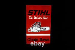 STIHL CHAIN SAWS ILLUMINATED Dealer Counter Sign 24 X 16 FANTASTIC PIECE