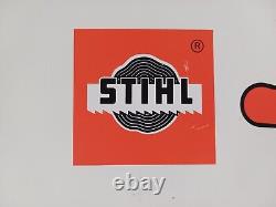 STIHL CHAIN SAW Quality CHAINSAW Lubricants Dealer Metal Tin Advertising Sign